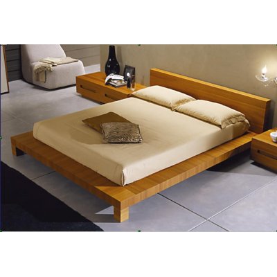  WIN - Łóżko drewniane, teak 160x190, meble włoskie