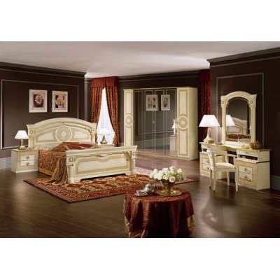  AIDA - łoże do sypialni 160x200 z meandrem Versace, włoskie meble stylowe