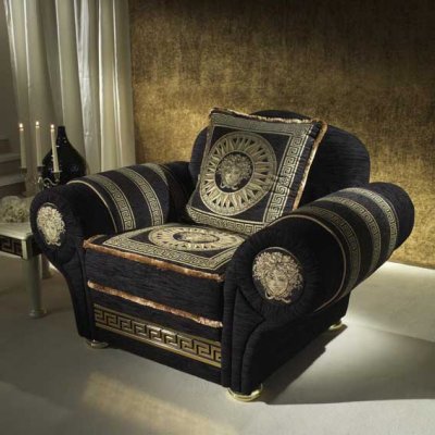  ROYALE - stolik caffee , ława  z meandrem VERSACE , meble włoskie