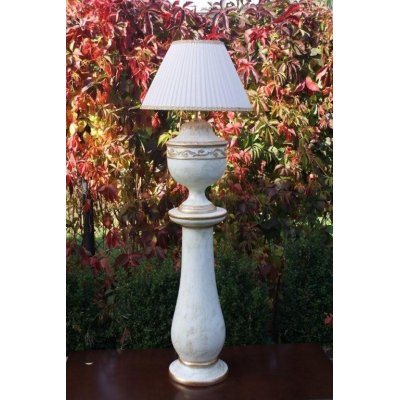  GREKA Avorio - lampa nocna włoskie fi 30, h 50 cm, lampa kol. kość słoniowa