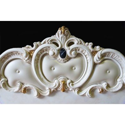  Barocco beż  -  łoże do sypialni, włoskie meble stylowe 160x203