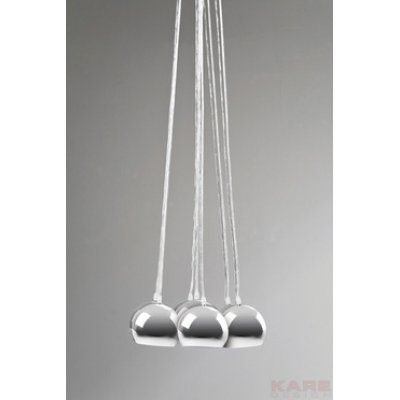 Calotta Chrome -7 kloszy,  lampa wisząca z kolekcji Kare Design