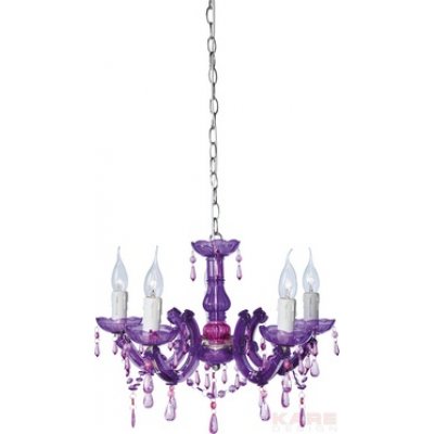 Barock Purple 5 Lights-  lampa wisząca z kolekcji Kare Design