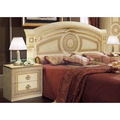  AIDA - łoże do sypialni 160x200 z meandrem Versace, włoskie meble stylowe