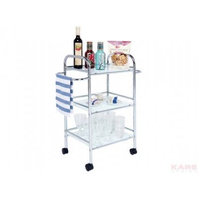  Cucina White  -  prostokątny barek na kólkach z Kare Design