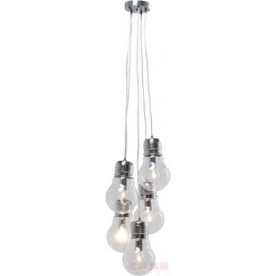 designerska lampa Five Bulbs Clear- żyrandol z kolekcji Kare Design
