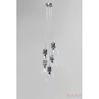  designerska lampa Five Bulbs Clear- żyrandol z kolekcji Kare Design