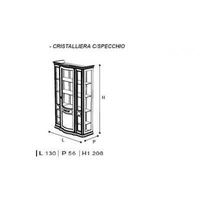   Witryna 3 drzwiowa Cristaliera TORRIANI DAY tech