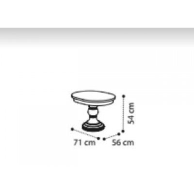  AIDA - stolik  pod lampe 71x56 cm  stylowe meble do salonu