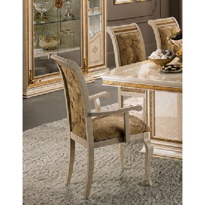 LEONARDO LUX FOTEL  KATEGORIA - B  -  ART. 210 -  ekskluzywny komplet do jadalni z meandrem Versace, włoskie meble
