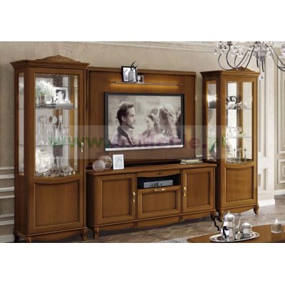  FANTASIA ORZECH - WITRYNA 1/D LEWA SX w stylu chippendale