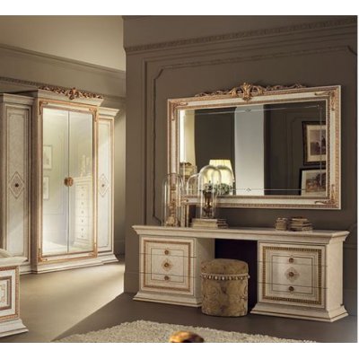  LEONARDO LUX  Lustro duże 170 x 110 z dekoracją i z meandrem Versace, włoskie meble