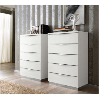 ONDA BIANCO - biała komoda szyfoniera, meble włoskie Art Deco