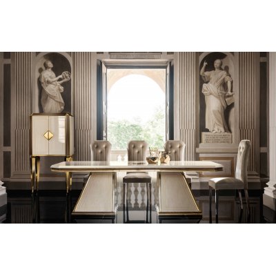  DIAMANTE   -  luksusowa kolekcja mebli do jadalni w kolorze beżowym