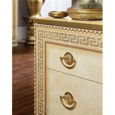  AIDA - szafka nocna z meandrem Versace, włoskie meble stylowe