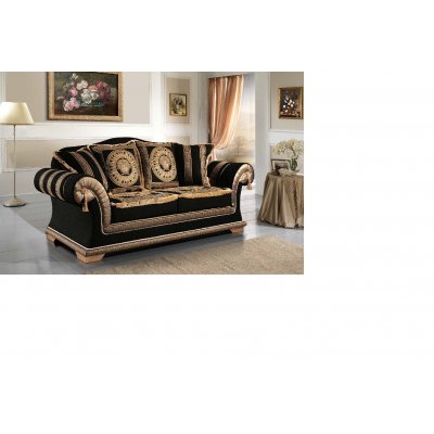  EMPORIO MAXI narożnik stylowy włoski z meandrem Versace i Medusa 304x207 cm