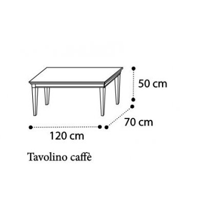  TREVISO Noce stolik okolicznościowy 120x70  cm. włoskie meble stylowe