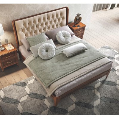  GIOTTO - łoże 160x200 w kol. orzecha włoskiego, meble klasyczne