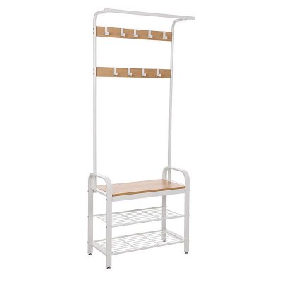  INDUSTRIAL stojący wieszak w kolorze białym h. 183 cm, garderoba do przedpokoju