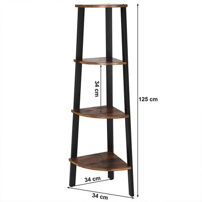  INDUSTRIAL Regał  narożny w stylu Vintage h. 159