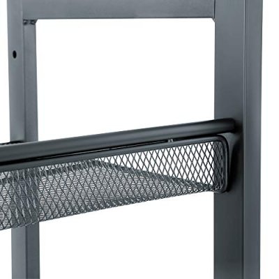   INDUSTRIAL Stojak na buty 5 poziomów z metalowej siatki organizer h. 104 cm