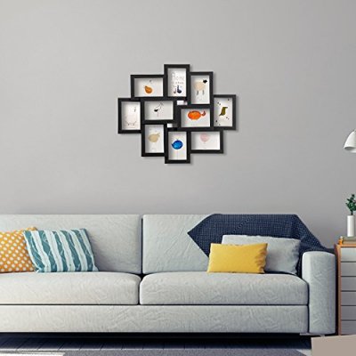  BLACK -  Ramki foto galeria 10 ramek 10x15 cm