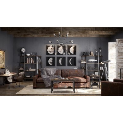  INDUSTRIAL Regał stojący do salonu w kształcie drzewa vintage
