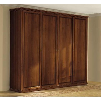 GIOTTO - szafa 4/D bez luster 220 cm w kolorze orzecha włoskiego, meble klasyczne