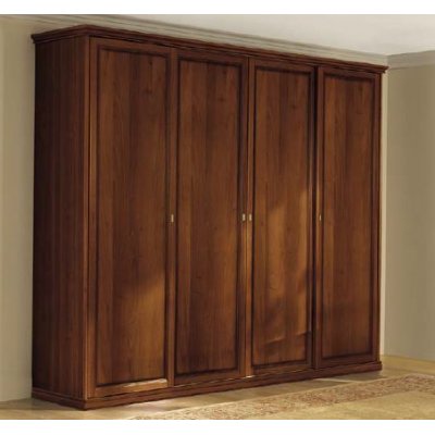 GIOTTO - szafa 6/D orzech 220 cm, włoskie meble klasyczne