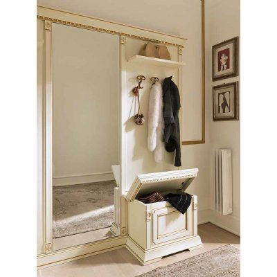  SALA HOL Skrzynia 117 cm duża  Włoska Ławka Drewniana, Czereśnia lub Biala