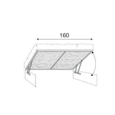 SALA Wyposażenie Stelaż w komplecie z mechanizmem podnoszącym do łoża 160 x 200 cm włoskie meble klasyczne