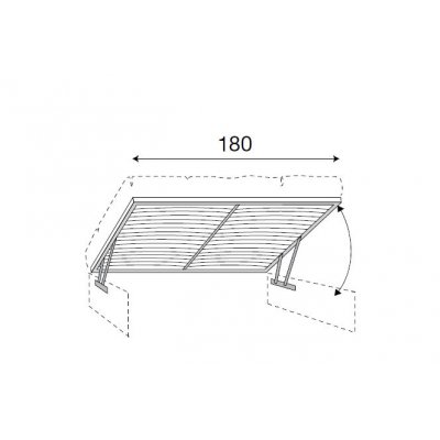 SALA Wyposażenie Stelaż w komplecie z mechanizmem podnoszącym do łoża 180 x 200 cm - włoskie meble klasyczne