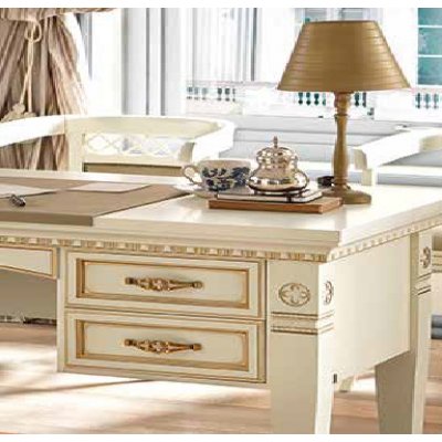  SALA BIANCO biurko drewniane 118/61 cm 2 szufladki prawa strona  włoskie meble klasyczne