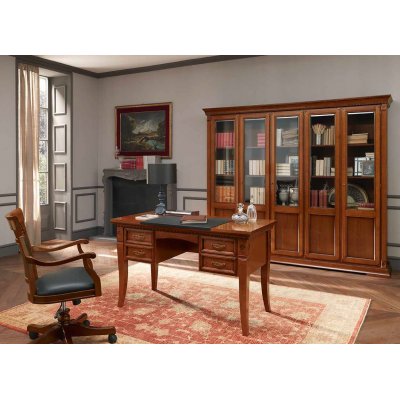  SALA CHERRY  biurko drewniane 147/76 cm kolor czereśni włoskie meble stylowe