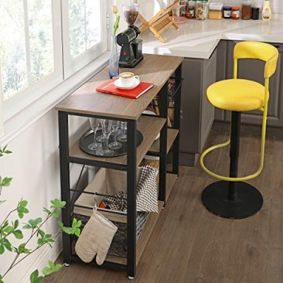  INDUSTRIAL pomocnik kuchenny w kolorze bielonego dębu h. 90 cm 
