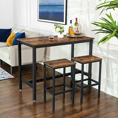  INDUSTRIAL- stół barowy  z hokerami  w stylu vintage h. 96 cm 