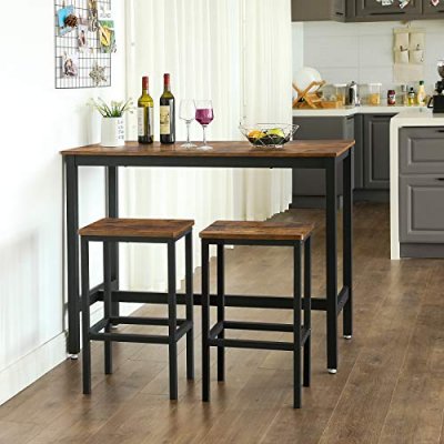  INDUSTRIAL- stół barowy  z hokerami  w stylu vintage h. 96 cm 
