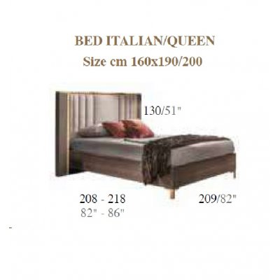  ESSENZA - łóżko italian / queen 160x190x200, kolekcja mebli do sypialni 