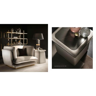  Stolik kawowy ALLURE – luksusowy detal z gresem porcelanowym