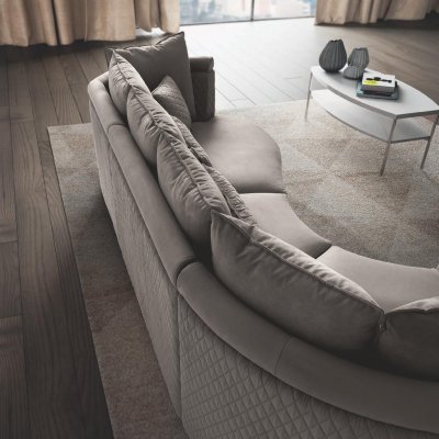  NEW YORKER- nowoczesna włoska sofa skórzana 2 osobowa