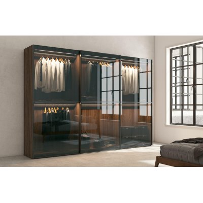 IRIS - włoska szafa do zaprojektowania na wymiar z drzwiami przesuwnymi