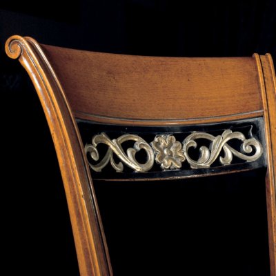  VILLA - włoskie krzesło tapicerowane stylowe