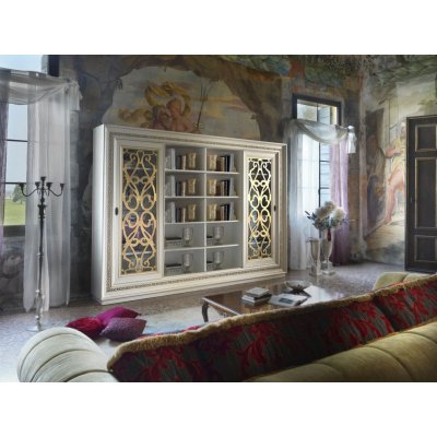 VILLA- włoska ścianka regał z drzwiami przesuwnymi