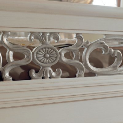  VILLA - włoskie drewniane podwójne łóżko