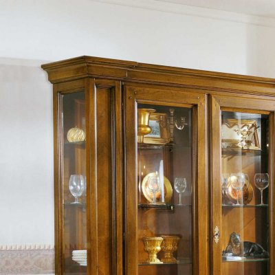 LA CASA  włoska drewniana witryna dwu drzwiowa