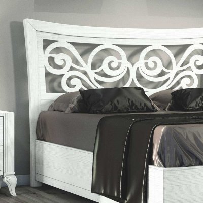  CHANTAL  włoskie  drewniane podwójne łóżko z zagłówkiem perferowanym i pojemnikiem