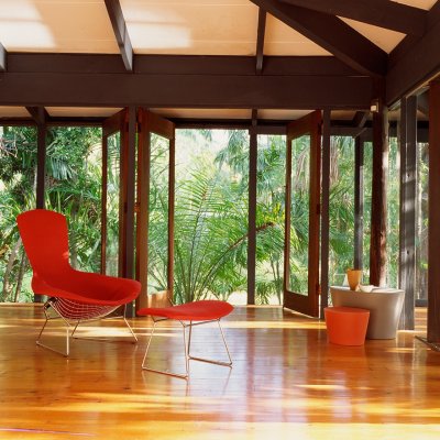  BERTOIA RELAX KNOLL z wysokim oparciem fotel  z kolekcji DALL'Agnese meble włoskie