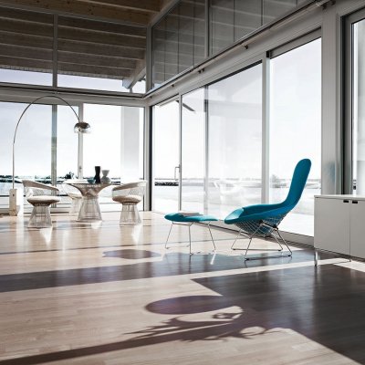  BERTOIA RELAX KNOLL z wysokim oparciem fotel  z kolekcji DALL'Agnese meble włoskie