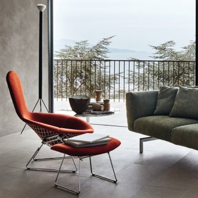  BERTOIA RELAX KNOLL z wysokim oparciem fotel  z kolekcji DALL'Agnese meble włoskie