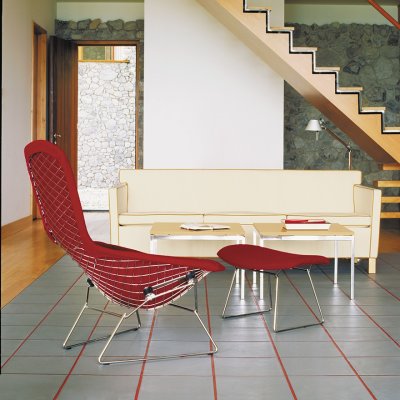  BERTOIA RELAX KNOLL z wysokim oparciem fotel  z kolekcji DALL'Agnese meble włoskie